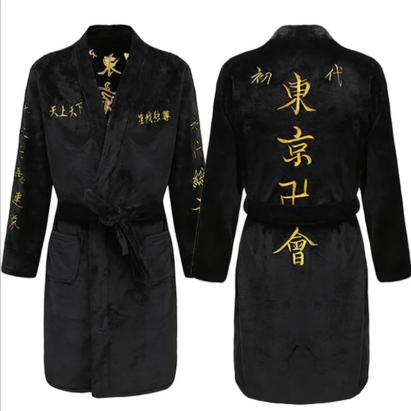 Tokyo Avengers Anime Cosplay Robe Cloak Adult Men