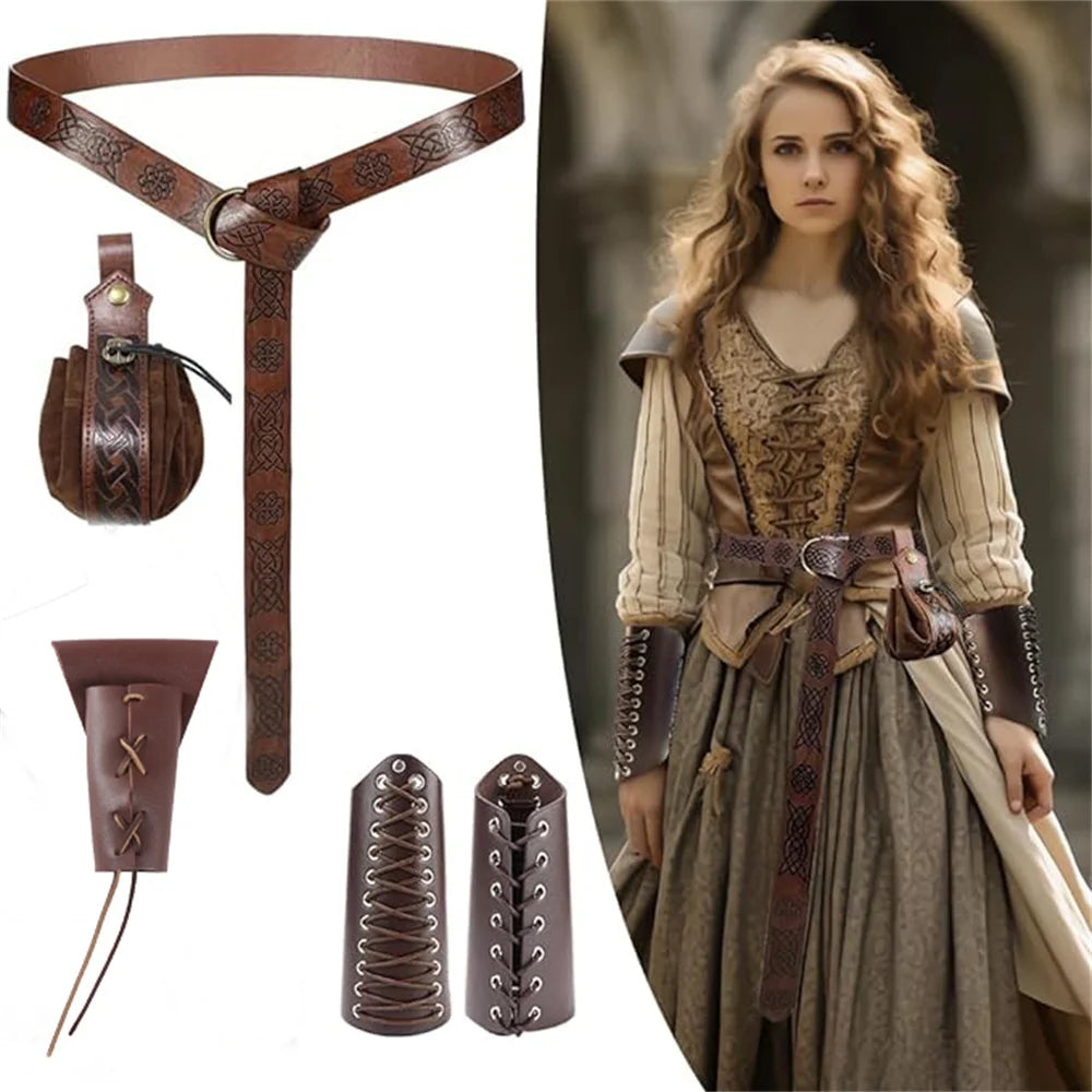 Medieval Renaissance Costume Accessories Set (5PCS)