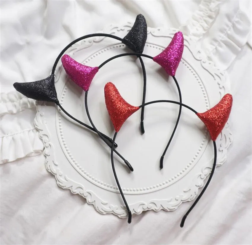 Animal Red Devil Horn Demon Headwear